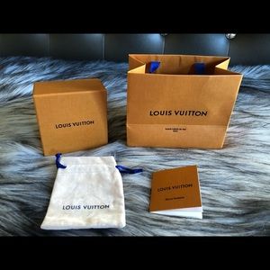 Authentic Louis Vuitton Gift Box and Shopping bag.